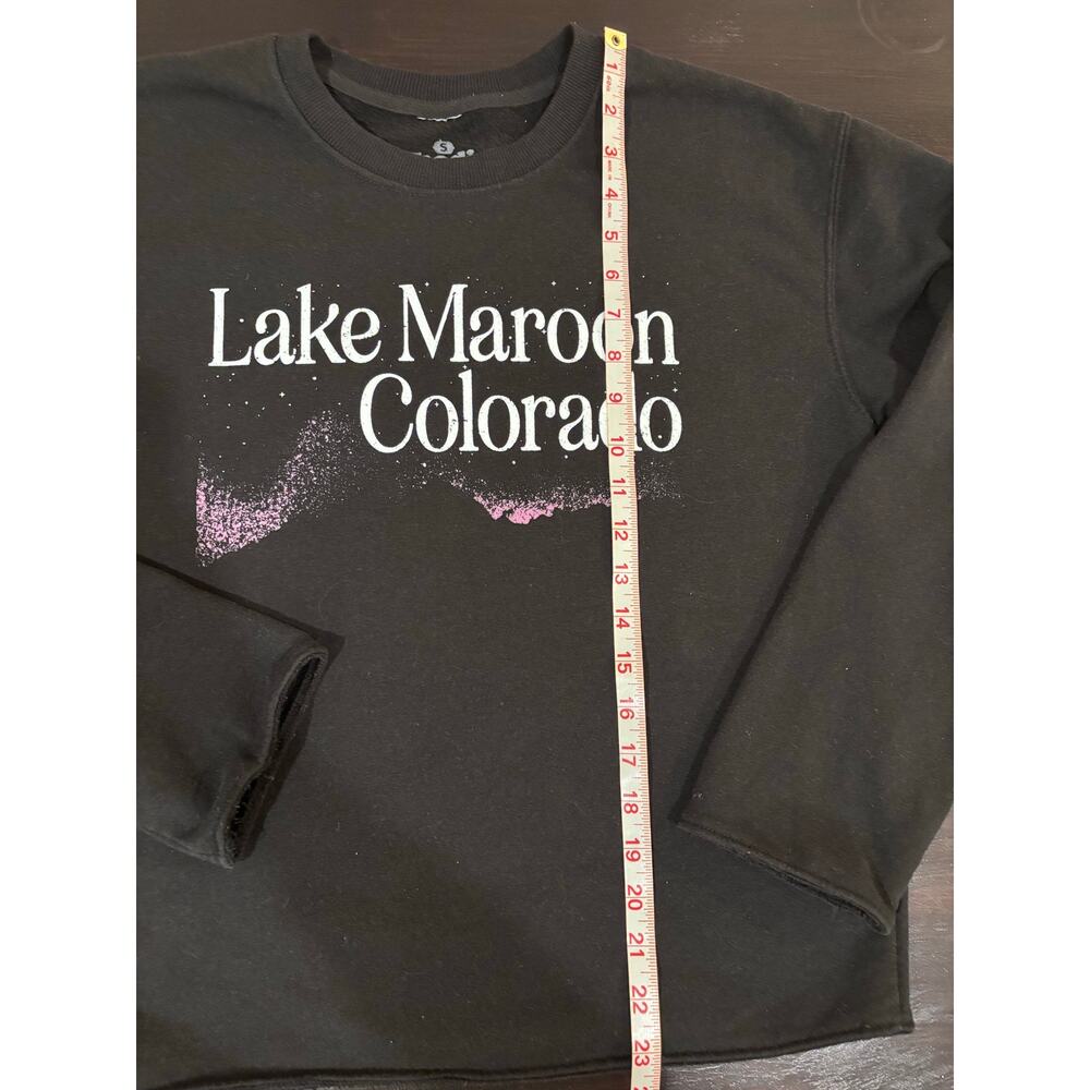 Lake Maroon Colorado Graphic Women’s Sweatshirt - size small - Picture 5 of 7